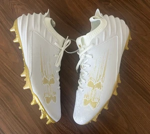 Under Armour Mens Blur Smoke Suede 2.0 MC Football Cleats 3027978-100 Sz 8 New - Picture 1 of 8