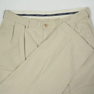 Vtg Polo Ralph Lauren Pants Men 36x32 Beige Pleated Andrew Chino Made In USA 80s - Picture 1 of 8