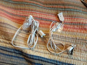 2 Single Light Replacement Clip in Lamp Cord for Christmas Village Houses  - Picture 1 of 4