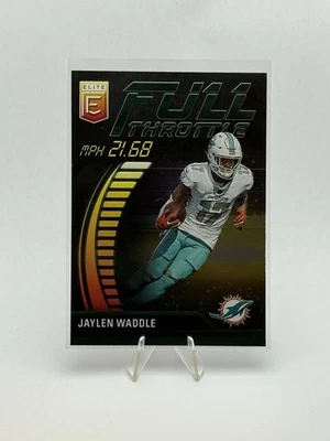 2023 Donruss Elite - Jaylen Waddle Full Throttle #FT-JW - Miami Dolphins - Image 1 of 2