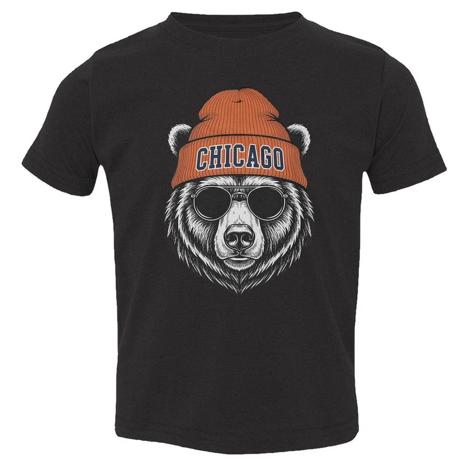 Chicago Tribute Sport Design - Cool Bear-Inspired Toddler T-Shirt - Image 1 of 1