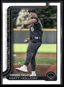 Actualización Topps 2025 #FPU-9 Matt Holliday First Pitch Rockies - Imagen 1 de 2
