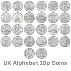 UK Alphabet A - Z 10p Ten Pence Coins Dated 2018 Bond Angel Circulated or Better