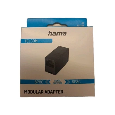 CAT6 RJ45 Kupplung Adapter Patchkabel Verlängerung LAN DSL ISDN Netzwerk Telefon - Bild 1 von 2