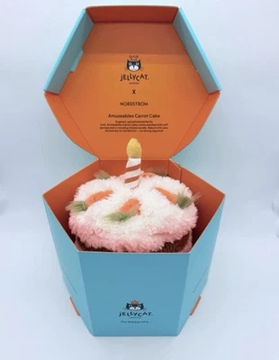Jellycat Amuseables Carrot Cake (Chicago In Store Exclusive) With Box - Image 1 of 4