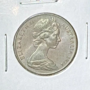 1974 AUSTRALIEN 2 CENT BRONZE MÜNZE "GETÖNT" - 21,6 MM - KM#63 - Bild 1 von 4