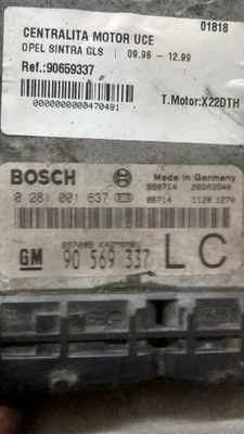 90569337LC0281001637 centralina motore OPEL SINTRA GLS 1996 470481 - Immagine 1 di 4