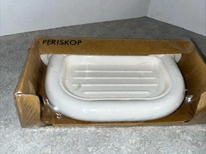 IKEA VINTAGE White Wall Mount SOAP DISH HOLDER NEW (352) - Picture 1 of 8