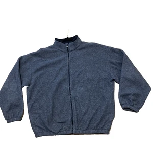 Avalanche Performance Fleece Jacket Men L Gray Zip Vintage 90s Made USA Pill - Picture 1 of 18