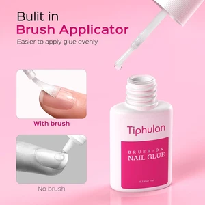 14ml Brush On Nail Glue for Press On, Acrylic Nails - Super Strong, Durable & Lo - Picture 1 of 12