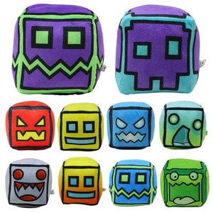Kids Gifts Geometry Dash Plush Geometry Sprint Game Plush Toy Doll Pillow Decor - Picture 1 of 16