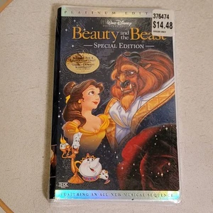 Sealed newWalt Disney Beauty and the Beast VHS Platinum Edition Special Edition - Foto 1 di 11