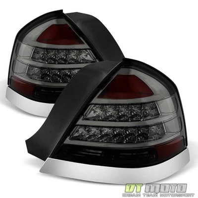 Smoked Fits 1998-2011 Ford Crown Victoria Led taillights taillamps Left+Right - Image 1 of 4