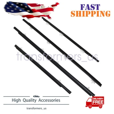 Se adapta a Nissan Sentra 1990-1994 sedán 80821-50Y01 4 puertas línea de cinturón sello de goma Foto 1 de 4