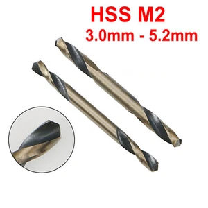 HSS M2 Twist Drill Bits Ø 3-5.2 mm Double Ended Stainless Metal Sheet Cutting - Picture 1 of 5