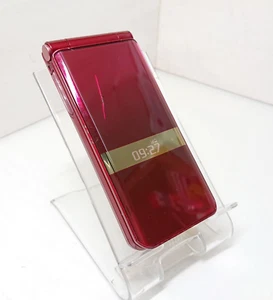 NTT Docomo Fujitsu ARROWS F-05G red FOMAJapanese Flip Phone garakei - Picture 1 of 6