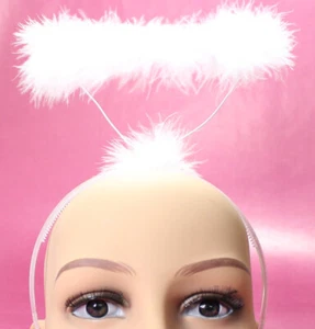 Haarreif - Heiligenschein - weiß Engelhaarreif  Engelkostüm Weihnachtskostüm - Bild 1 von 1