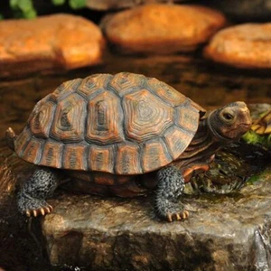 Polyresin Tortoise Statue, Garden Outdoor Ornaments Home and Fairy Garden Decor - Picture 1 of 5