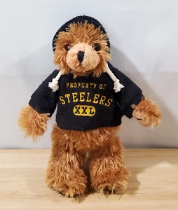 NFL Pittsburgh Steelers 10” Hooded Teddy Bear Stuffed Animal Plush - Picture 1 of 8