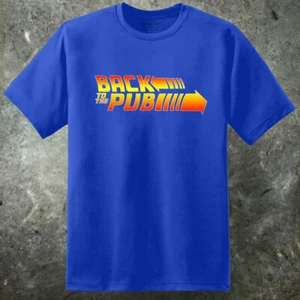 Mens Back To The Future Style PUB T Shirt Funny Lol Dad Mum Gift Design Movie - Picture 1 of 6