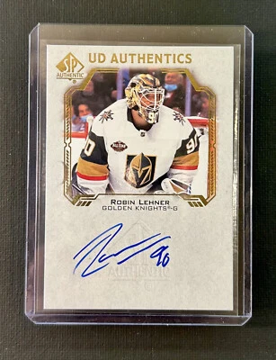 2021-22 Upper Deck Sp Authentic Auto Robin Lehner #UDA-RL - Image 1 of 2