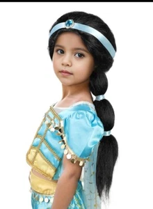 Princess Aladdin Jasmine Girls Child Wig Color Black One Size NEW FREE SHIPPING - Picture 1 of 4