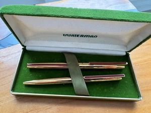 Waterman Generaldirektor vergoldeter Füllfederhalter und Kugelschreiber - Made in France - Bild 1 von 17