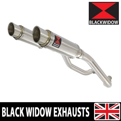 XT 660 X R 2004-2016 Exhaust Silencer Kit 230mm GP Round End Cans 230SR - Image 1 of 4