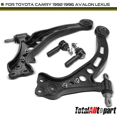 4x Brazo de control y extremo de barra de amarre para Toyota Camry 1992-1996 Avalon Lexus ES300 delantero Foto 1 de 4
