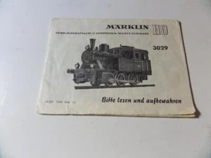 Märklin Anleitung Dampflok 3029 /G31 - Bild 1 von 1
