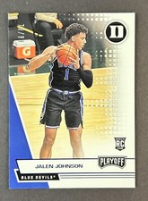 2021-22 Panini Chronicles Draft Picks Jalen Johnson Blue /99 Playoff #364 Duke