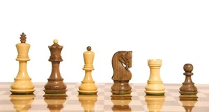 4" Profesional Lujo Hecho a Mano Staunton Figuras de Ajedrez Palisandro Boxwood - Imagen 1 de 8