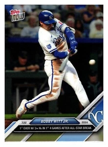 Bobby Witt Jr Kansas City Royals 2024 Topps Now #458 - Picture 1 of 2
