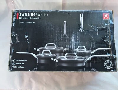 Juego de utensilios de cocina ZWILLING Motion antiadherente anodizado duro de 10 piezas en gris Foto 1 de 4