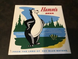 1960'S HAMMS BEER PLASTIC TILE - Picture 1 of 6