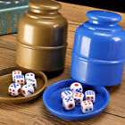 Plastik -Poker -Würfel -Cup -Set mit Würfeln schütteln Cup Trinking Brettspiel 