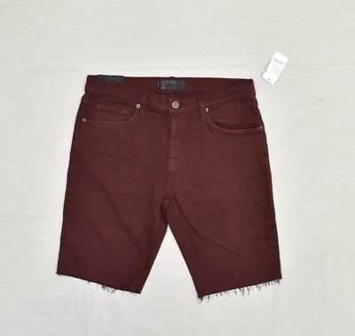 NEW J. Brand Women's Cotton Blend Red Size 33 French Terry Eli Cut Off Short - Image 1 of 4