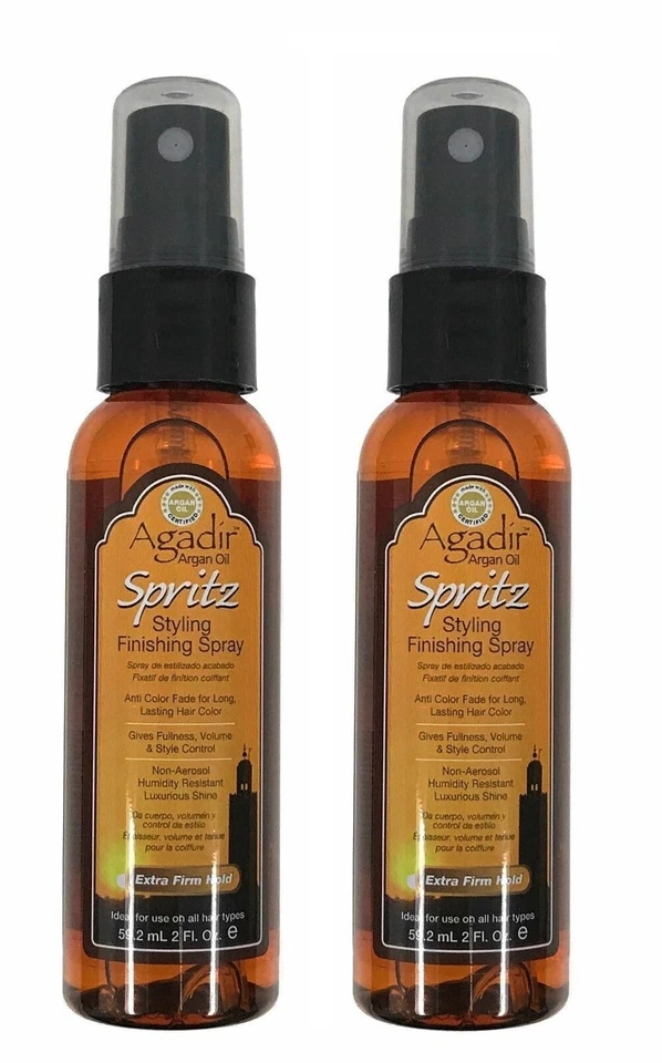 2x Agadir Argan Oil Spritz Finishing Hair Spray Extra Firm Hold 59.2m DAILY POST - Image 1 of 4