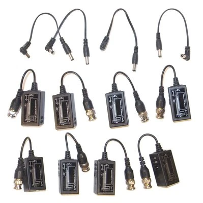 4 PAIRS  BNC to RJ45 Twisted Pair Passive Video Balun Connector PTZ CCTV - Image 1 of 4