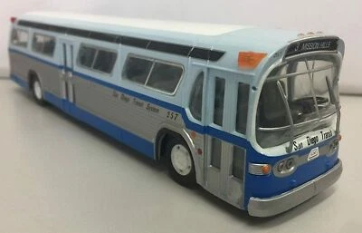 Rare Corgi Fishbowl BUS San Diego Transit CA 1:50 SCALE C54501  With mirror & ID - Image 1 of 4