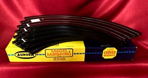 New In Box AURORA MODEL MOTORING SLOT CAR TRACK - 6 Pcs 9" RADIUS CURVED TRACK - Picture 1 of 4