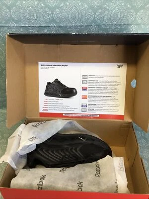 Zapatos de trabajo Reebok para mujer Zig Elusion Heritage de malla negra corte bajo talla 5,5 Foto 1 de 4