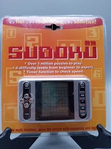 New Sudoku Puzzle Handheld Electronic Game Over 1 Million Games 5 Levels Sealed - Picture 1 of 8