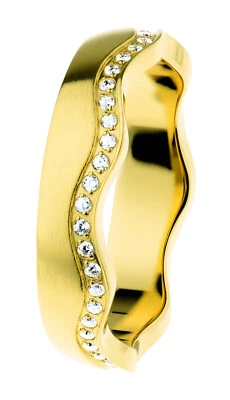 Ernstes Design Evia Ring R579 5mm matt rundrum mit Steinen Vorsteckring Kombi - Bild 1 von 3