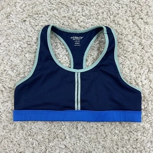 Old Navy Active Go Dry Youth Girls Size Large Sports Bra Training Bra Blue  - Picture 1 of 6