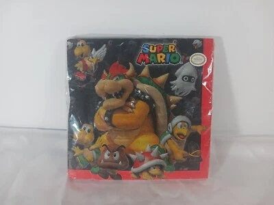 NEW NINTENDO SUPER MARIO 2015 PARTY NAPKINS 16 – 2PLY - Image 1 of 2