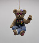 Claires Peace Hippie Koala Bear Ornament Christmas Figurine 1997