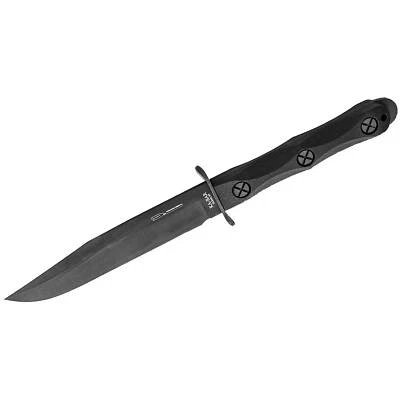 Cuchillo Fijo Ka-Bar Ek Modelo 5 Negro Bowie Estilo Vidrio Relleno Nylon Mango EK45 Foto 1 de 4
