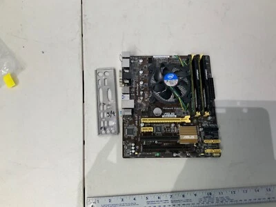 ASUS B85M-E/CSM Intel Core i5-4670 DDR3 16GB Mainboard CPU RAM Bundle *WIE BESEHEN* - Bild 1 von 4