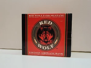 Spec Cast Liberty Red Wolf P-51D Mustang 47017 Airplane Die Cast Metal Bank 1:48 - Picture 1 of 7